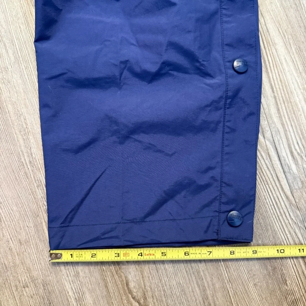Speedo Mens Medium Vintage 90's Tearaway Track Pants‎ Nylon Navy